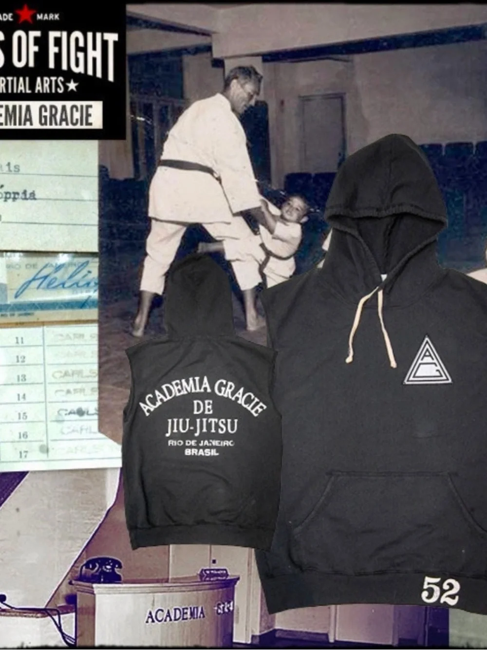 ROF GRACIE sleeveless hoodie